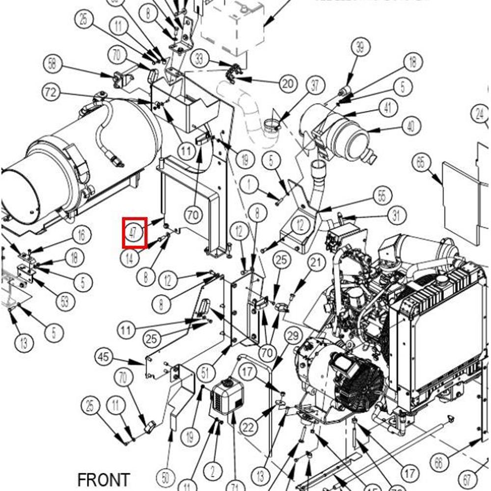 Nilfisk Original 56509741 LPG Tank Support Weldt Tankhalterung
