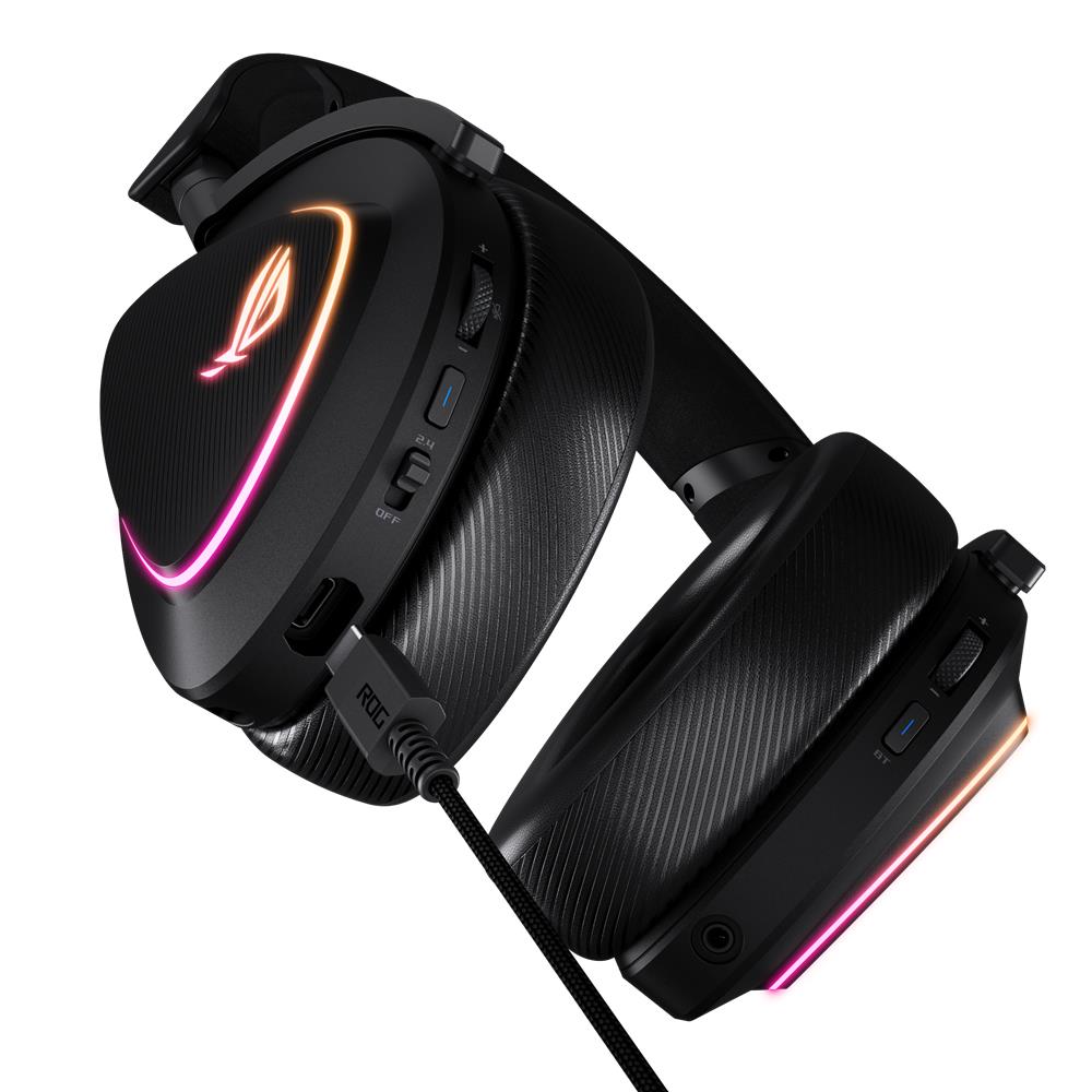 ASUS ROG Delta II Gaming Headset – Kabellos, RGB, 110h Akku, Tri-Mode