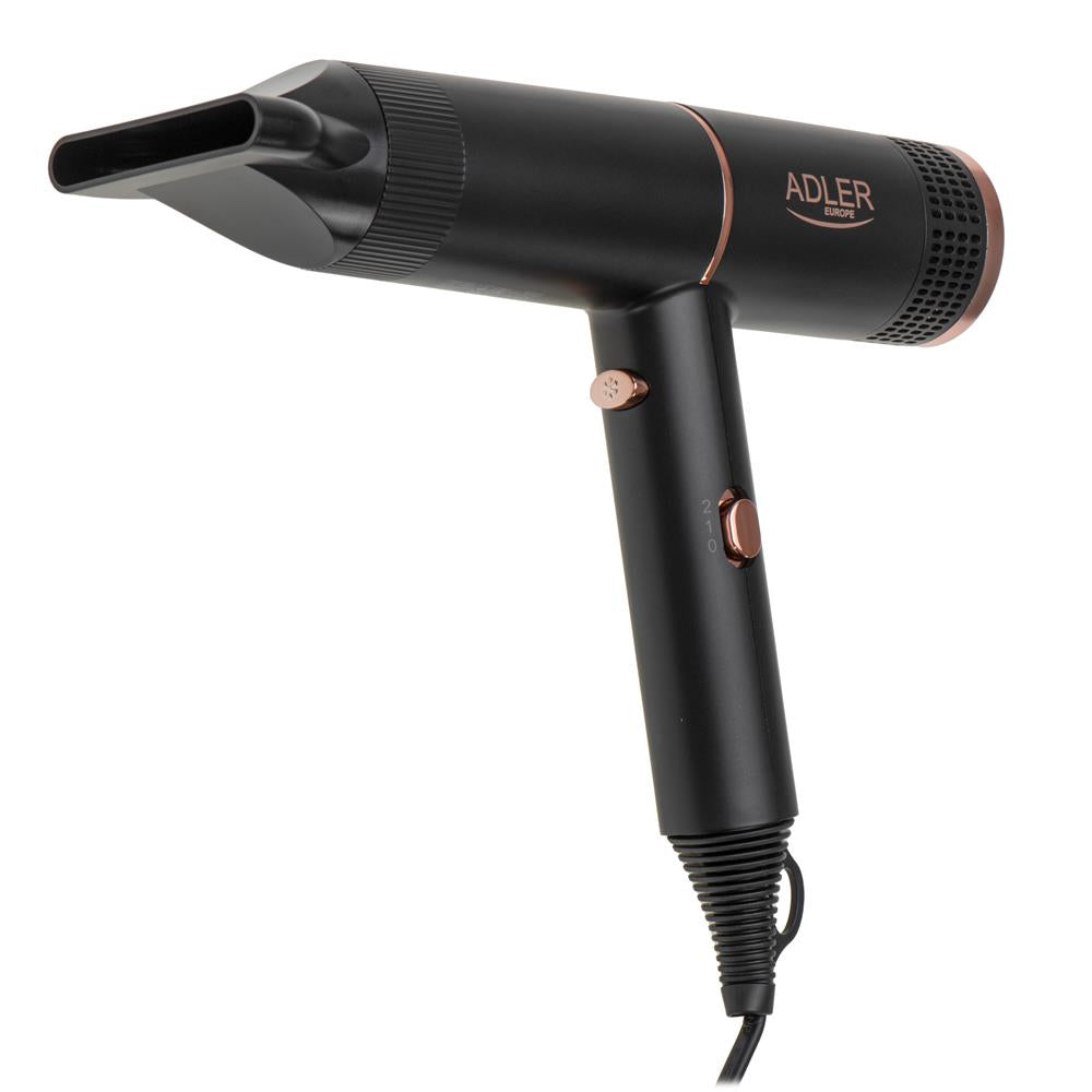 Adler AD 2278 Haartrockner 1400 W mit Ionisierungs Technologie Schwarz