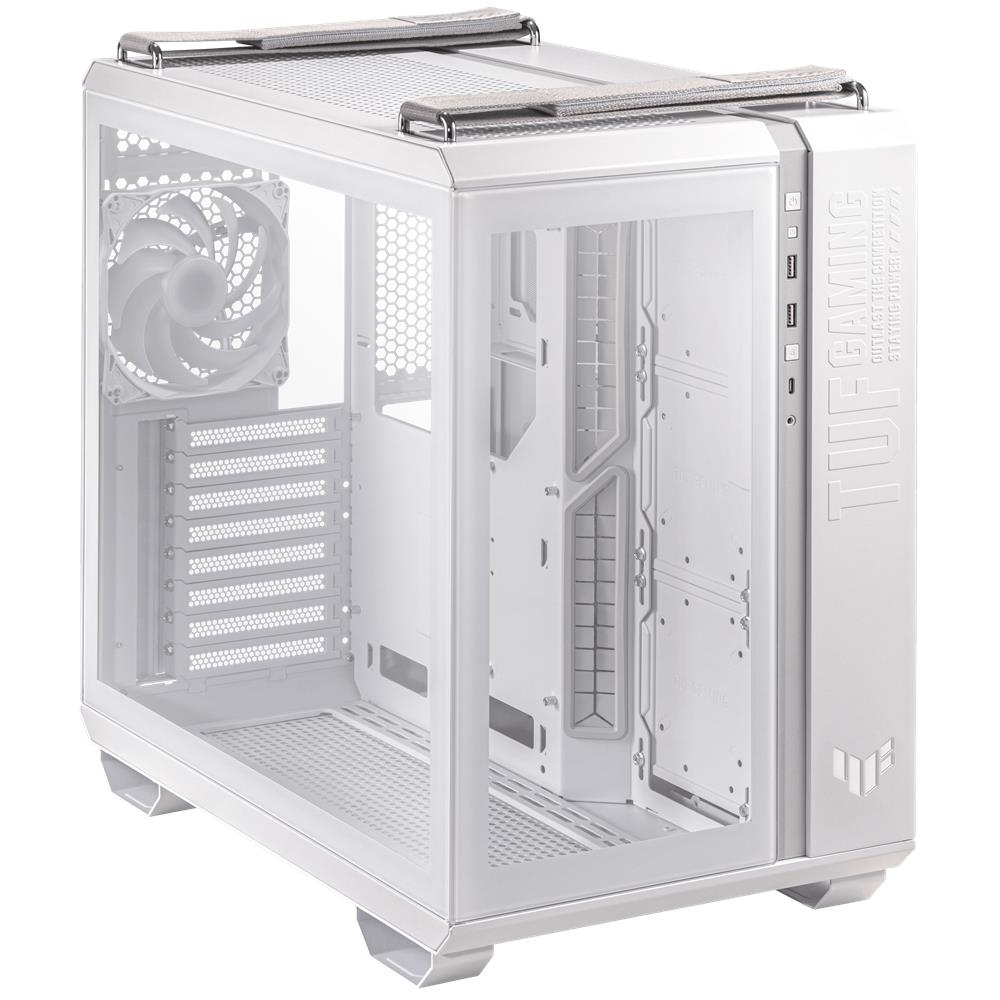 ASUS TUF Gaming GT502 PLUS TG White modulares Zweikammer PC Gehäuse