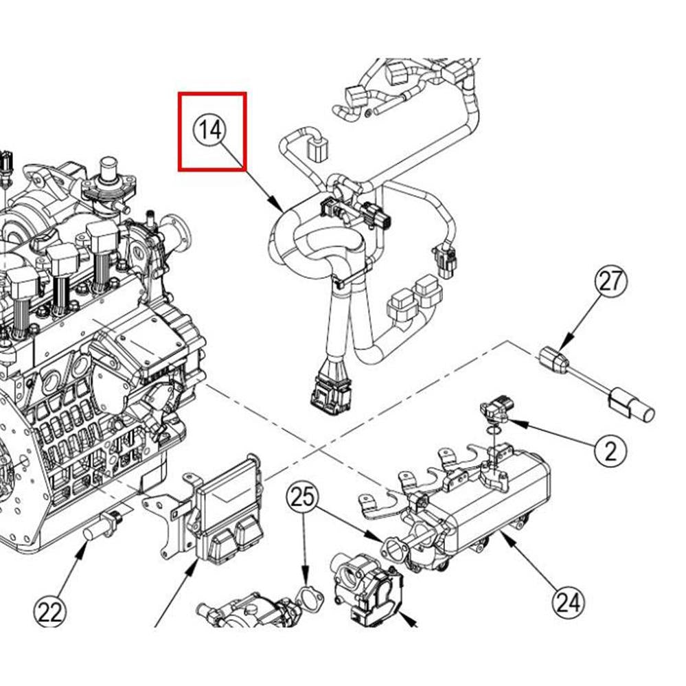Nilfisk Original 56511551 Harness Engine Control Kabelbaum Motorsteuerung
