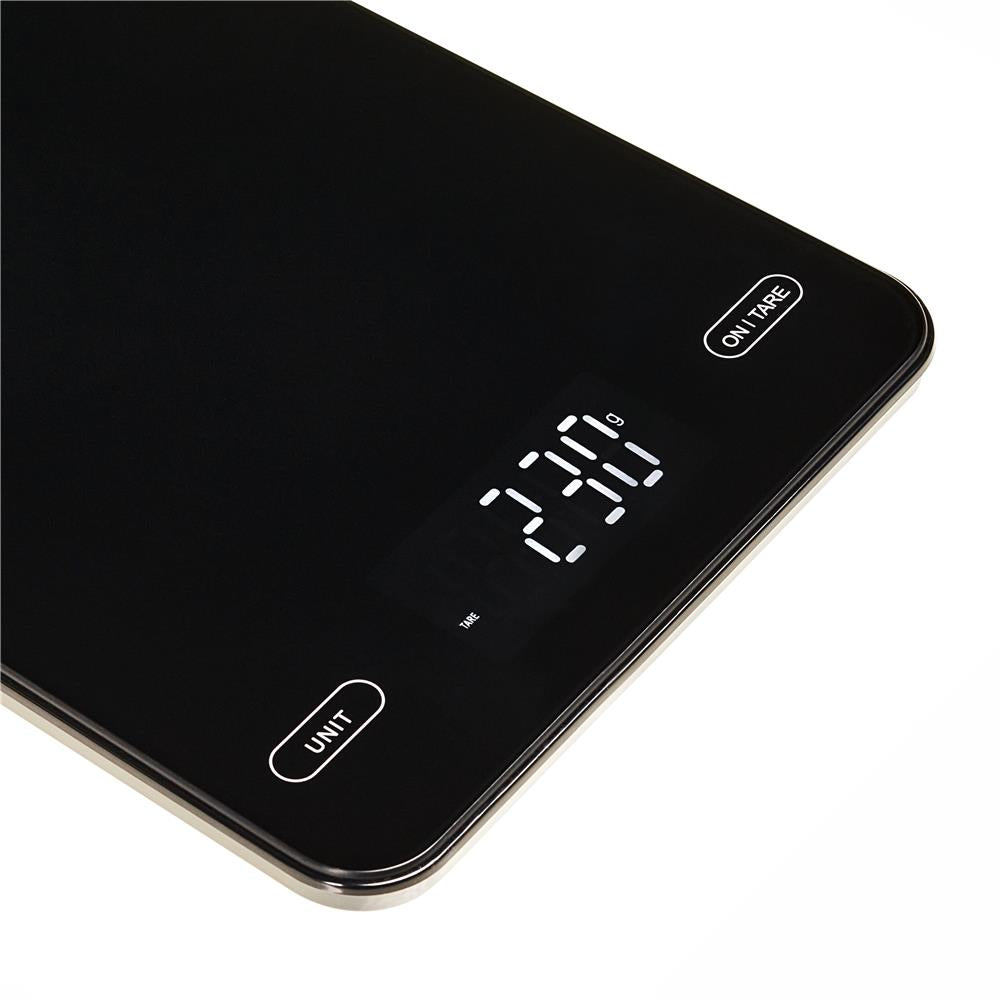 Adler AD 3177 Digitale Küchenwaage 10 kg USB wiederaufladbar Schwarz