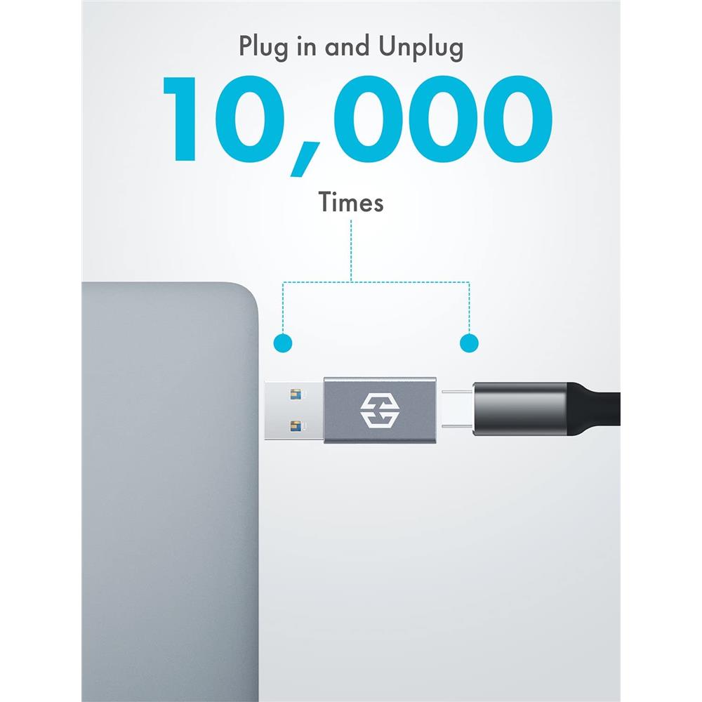 GRAUGEAR USB Type C auf Type A Adapter USB 3.2 Gen2 10 Gbit s