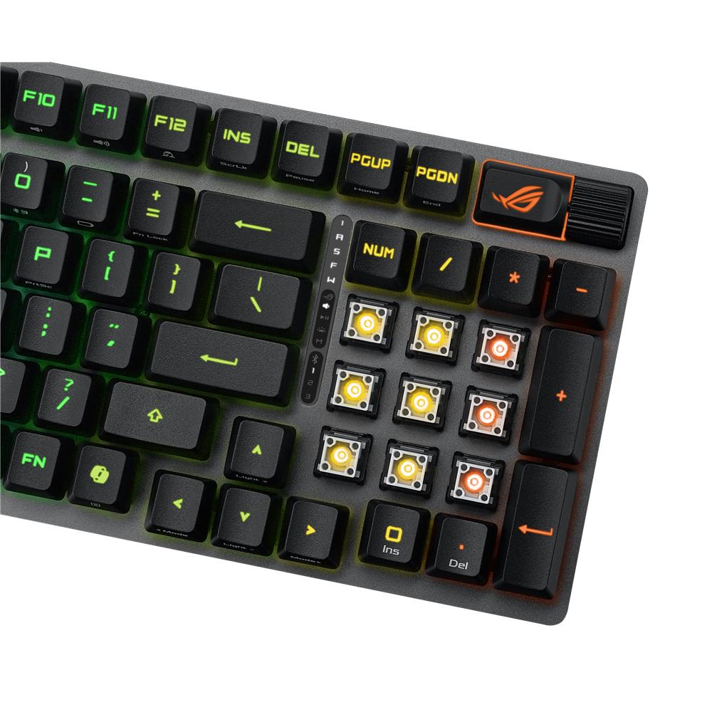 ASUS ROG Strix Scope II 96 RX Wireless Gaming-Tastatur – Tri-Mode, RGB, 96%-Layout