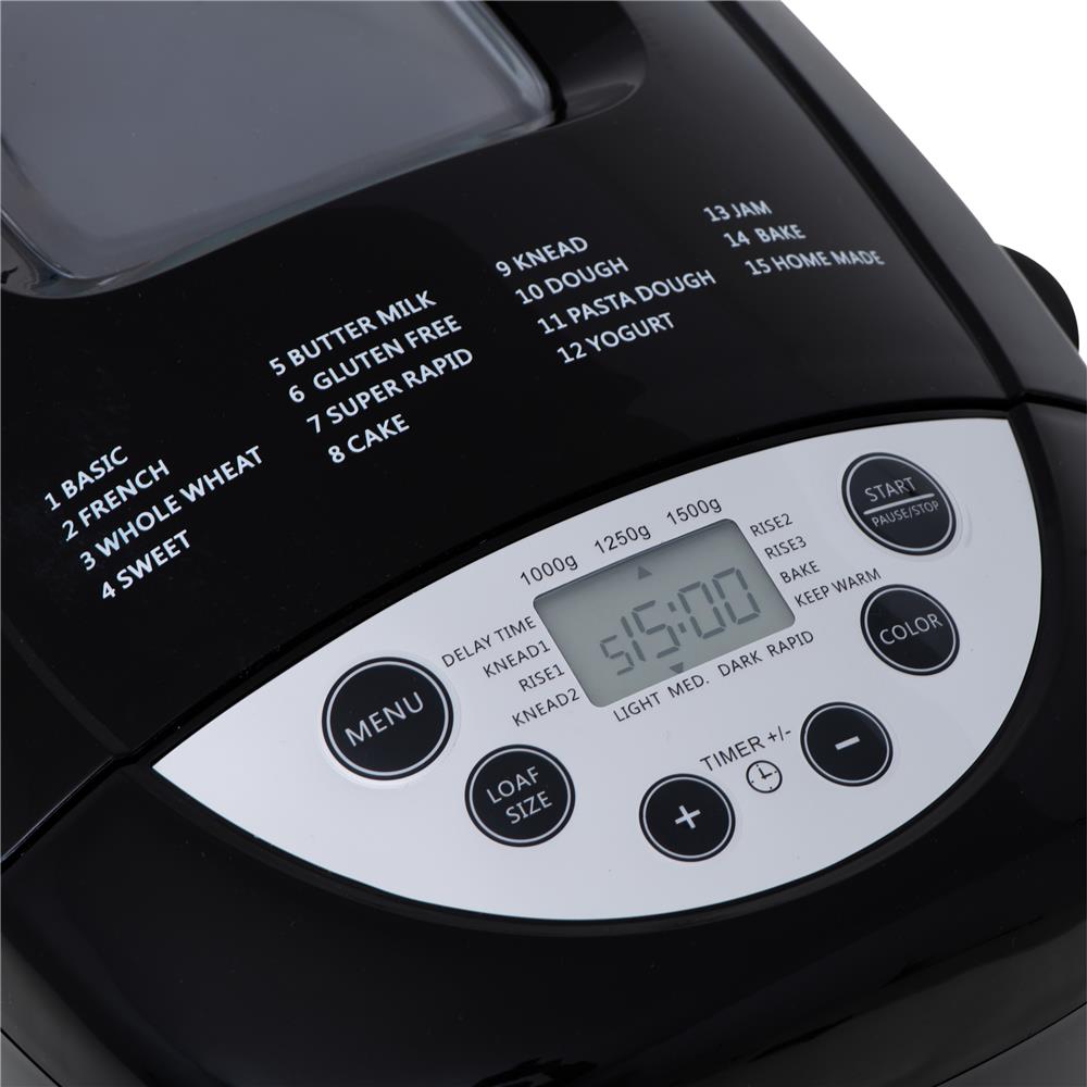 Mesko MS 6022 Brotbackautomat 15 Programme 750–1250 g Schwarz