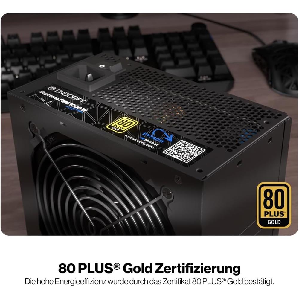 ENDORFY Supremo FM6 Gold 1000W, ATX 3.1 PC Netzteil, 80 Plus Gold