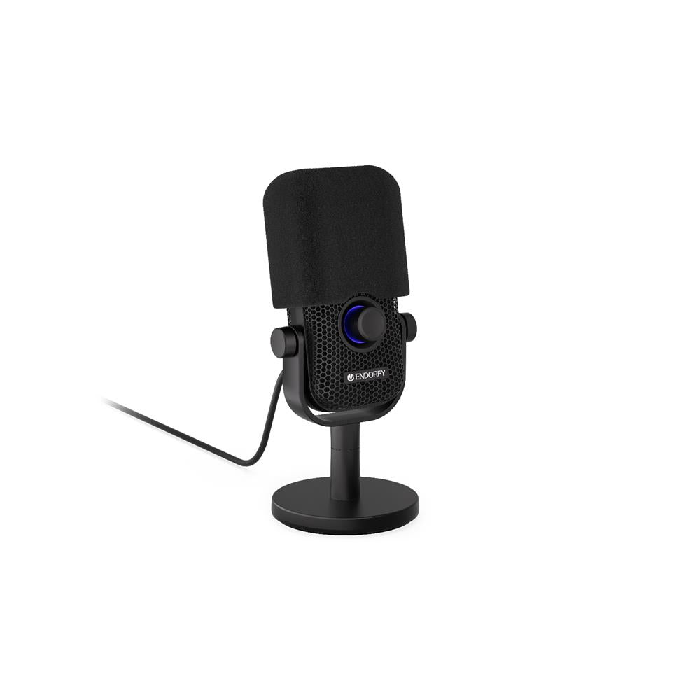 ENDORFY Solum Voice S USB Mikrofon Schwarz mit RGB und Mute Button
