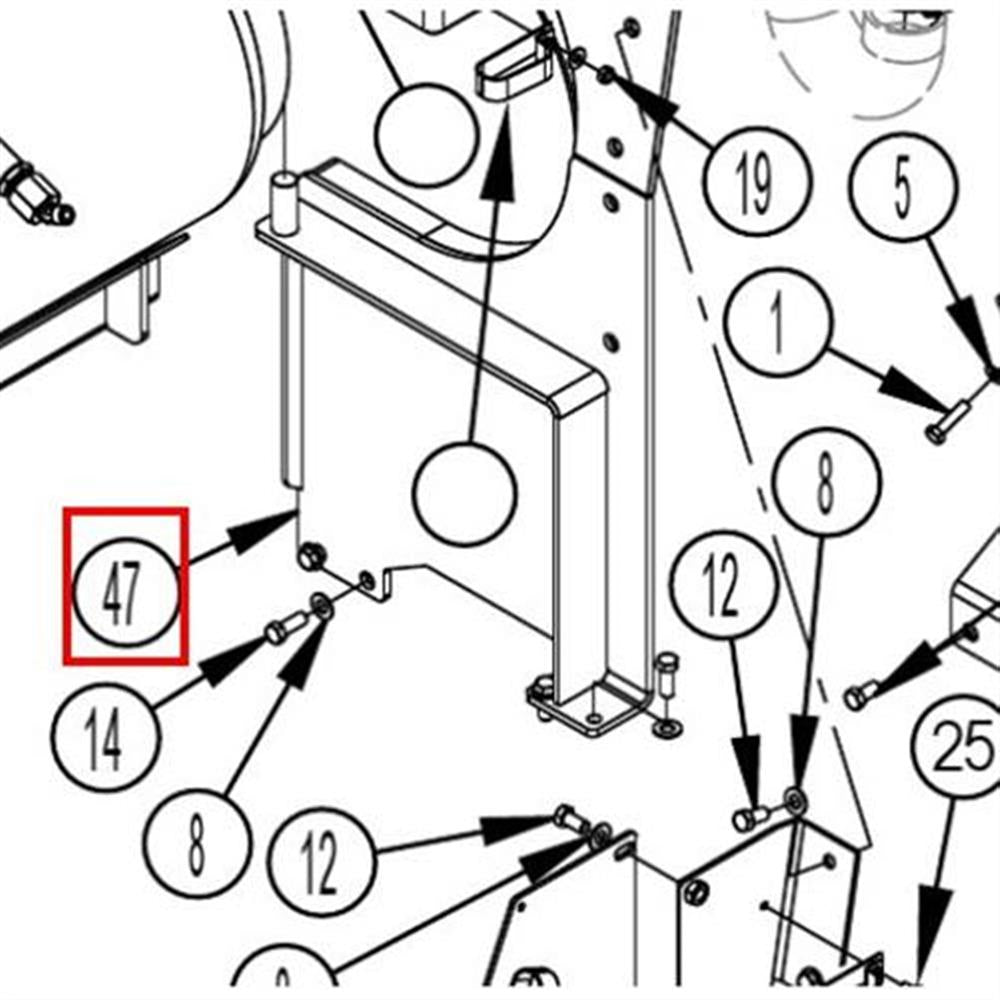 Nilfisk Original 56509741 LPG Tank Support Weldt Tankhalterung