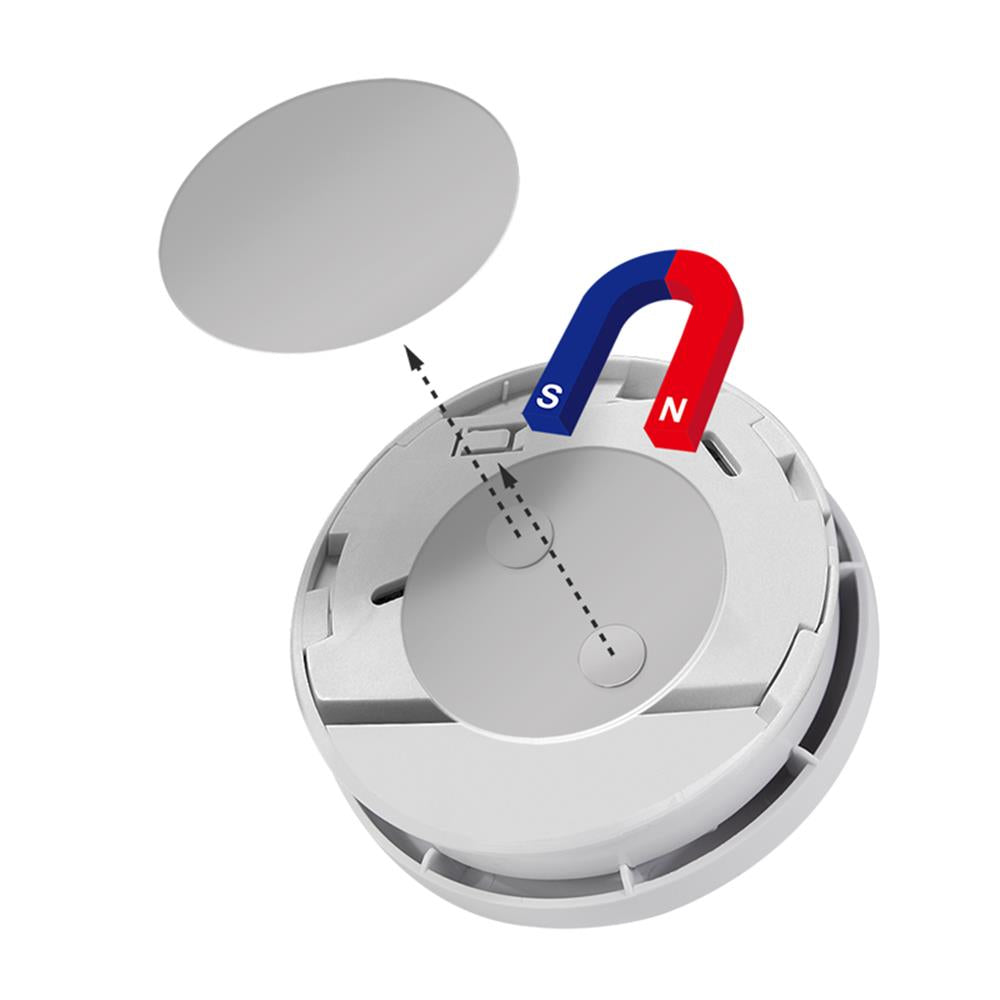 LogiLink Rauchmelder Befestigungsset Ø4 cm – Magnetische Montage ohne Bohren