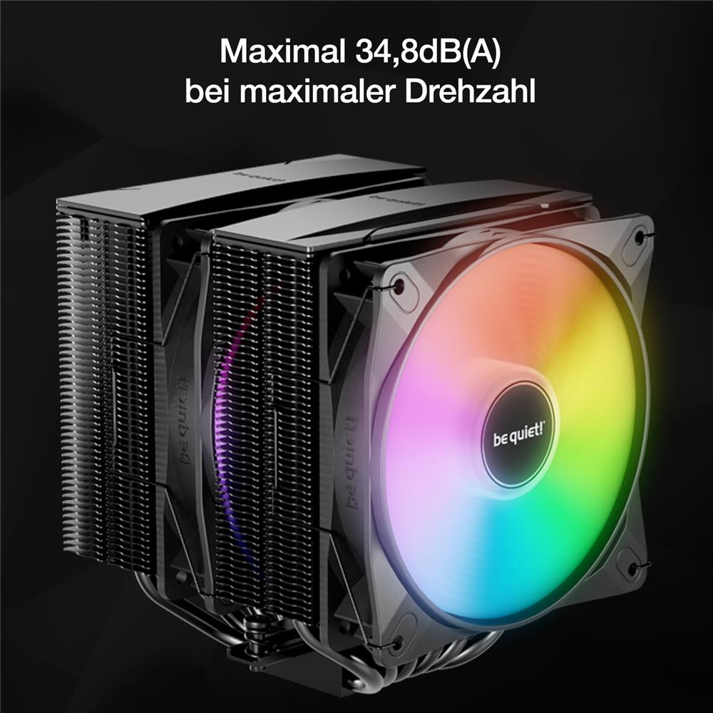 be quiet! Pure Rock Pro 3 LX Luftkühler beeindruckend hohe Kühlleistung sechs 6mm Hochleistungs-Heatpipes