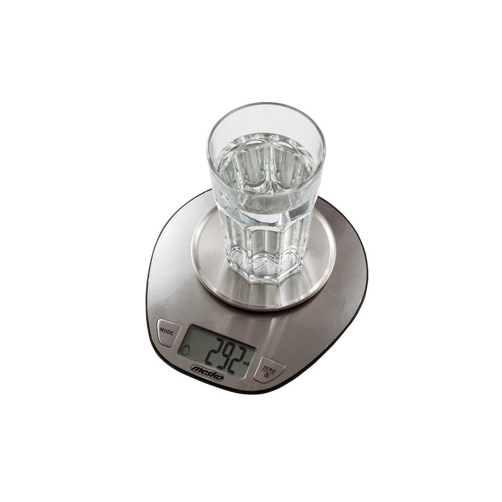 Mesko MS 3152 Digitale Küchenwaage mit 2 L Schüssel Edelstahl