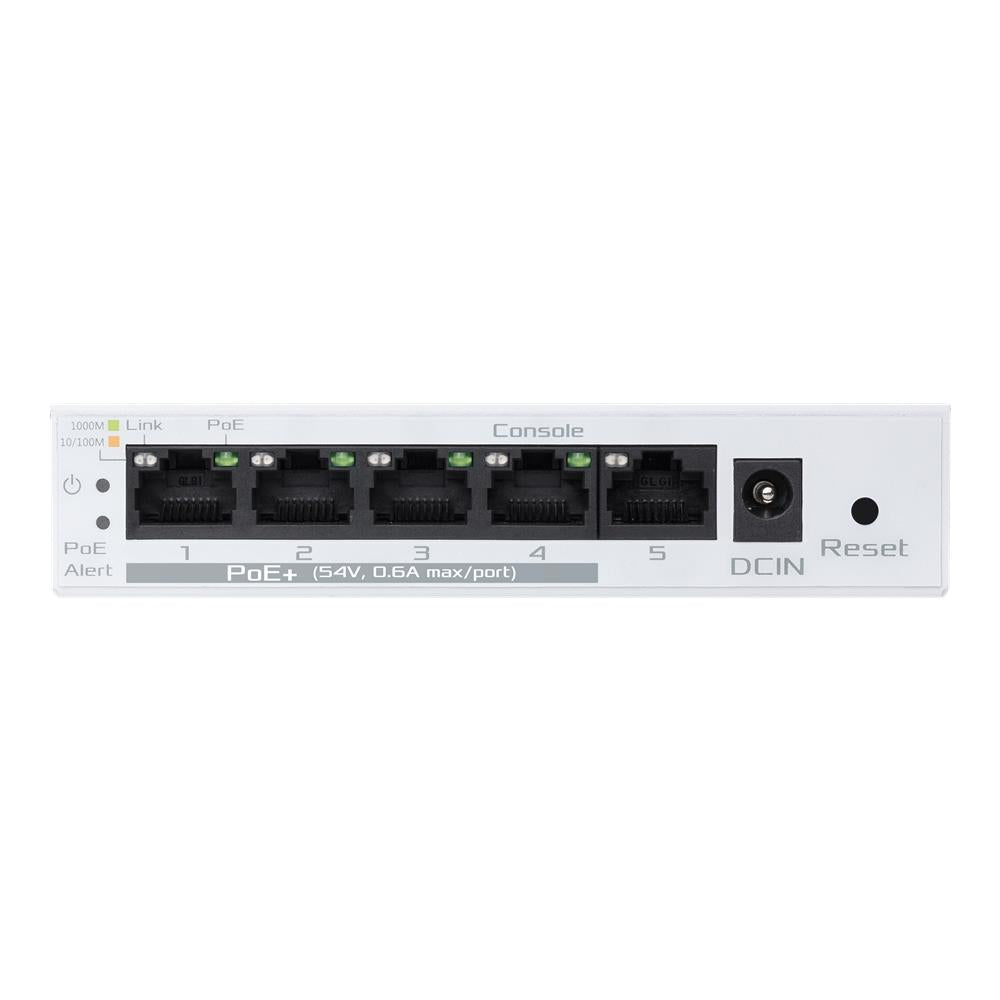 ASUS ExpertWiFi EBP15 5‑Port GbE Smart Managed PoE+ Switch mit 4 PoE‑Ports und 60 W