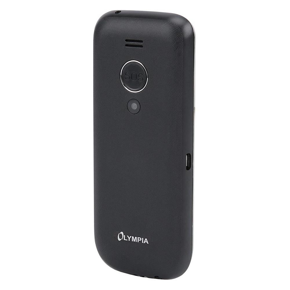 Olympia Mobiltelefon Joy II - große Tasten mit Hintergrundbeleuchtung, Farb-Display, Seniorenhandy, Schwarz