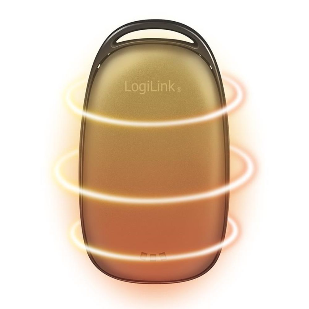 LogiLink Powerbank 4.000 mAh mit Handwärmer, USB-A, metallgrau
