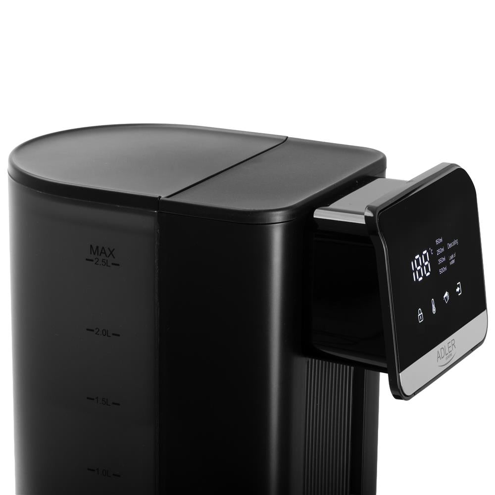 Adler AD 1357 Heißwasserspender Schwarz 2,5L 2600W Touch LCD Filter
