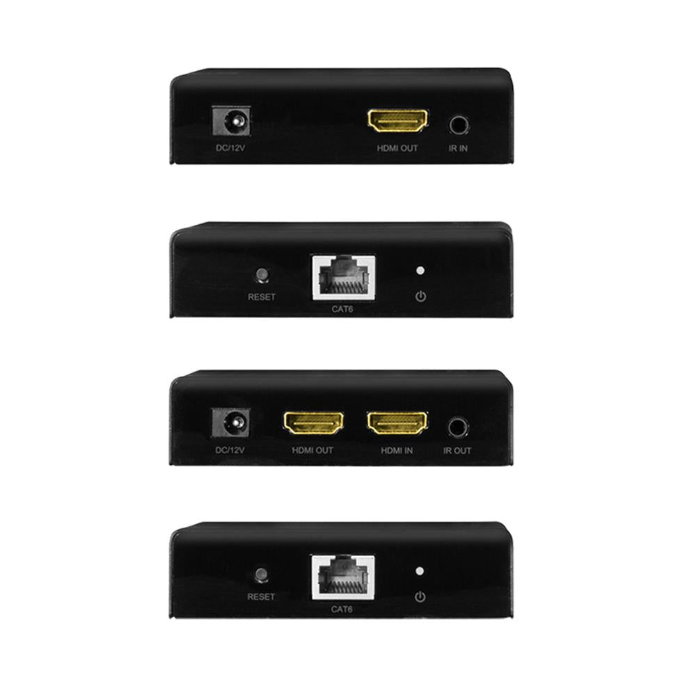 LogiLink HDMI-Extender/Splitter-Set über IP – 70 m, 4K/60 Hz, HDR, IR, PoC