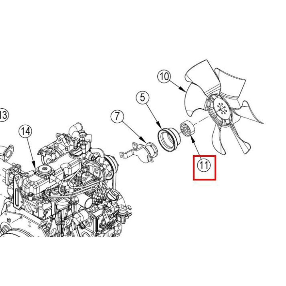 Nilfisk Original 56510149 Spacer Fan Abstandshalter