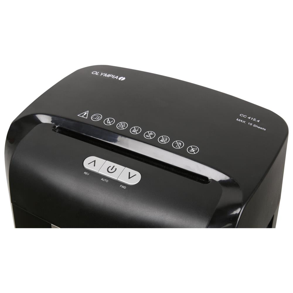 Olympia Aktenvernichter CC 415.4 P4 Partikelschnitt 15 Blatt