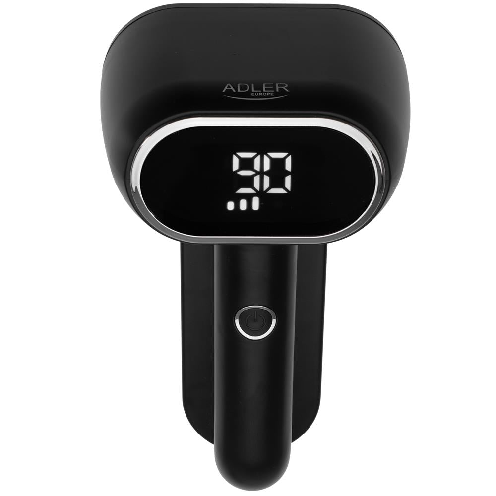 Adler AD 9622 Fusselentferner mit LCD Display elektrisch aufladbar Schwarz