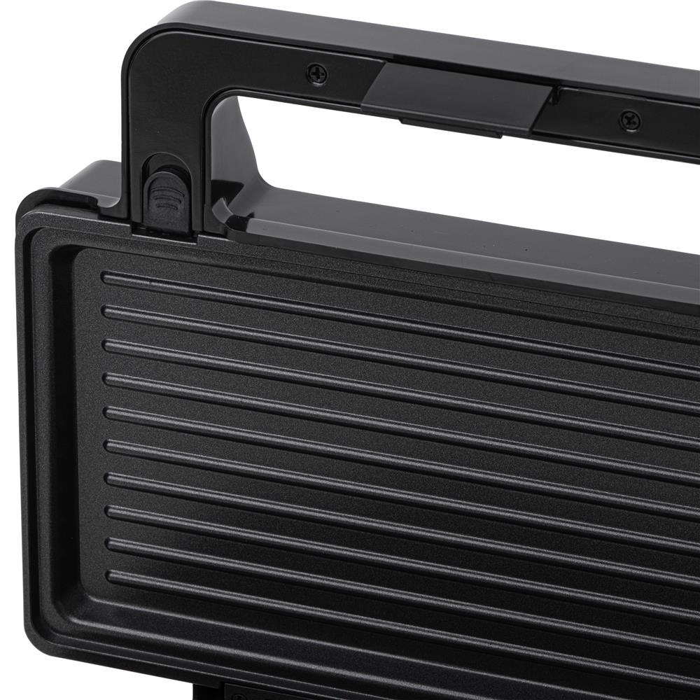 Adler AD 3073 2 in 1 Sandwichmaker und Kontaktgrill Silber Schwarz