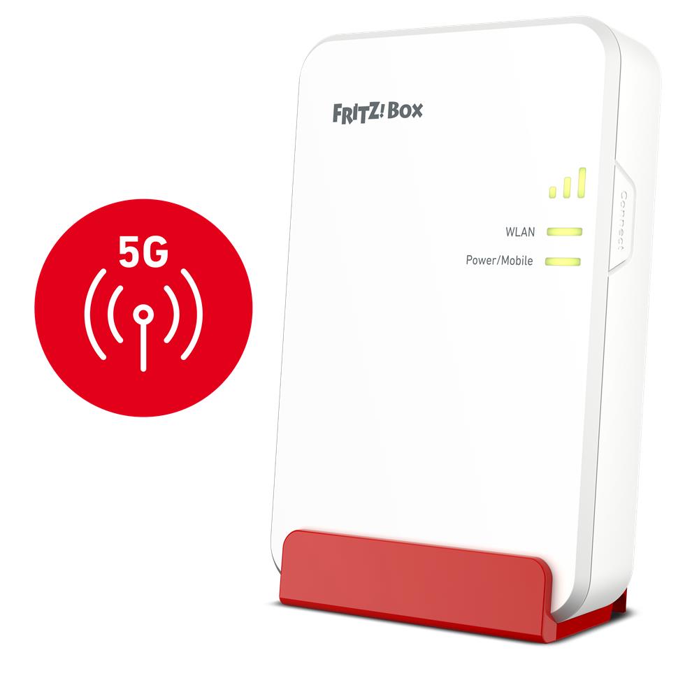 FRITZ!Box 6860 5G – Kompakter 5G-Router mit Wi-Fi 6 & Wandmontage-Option