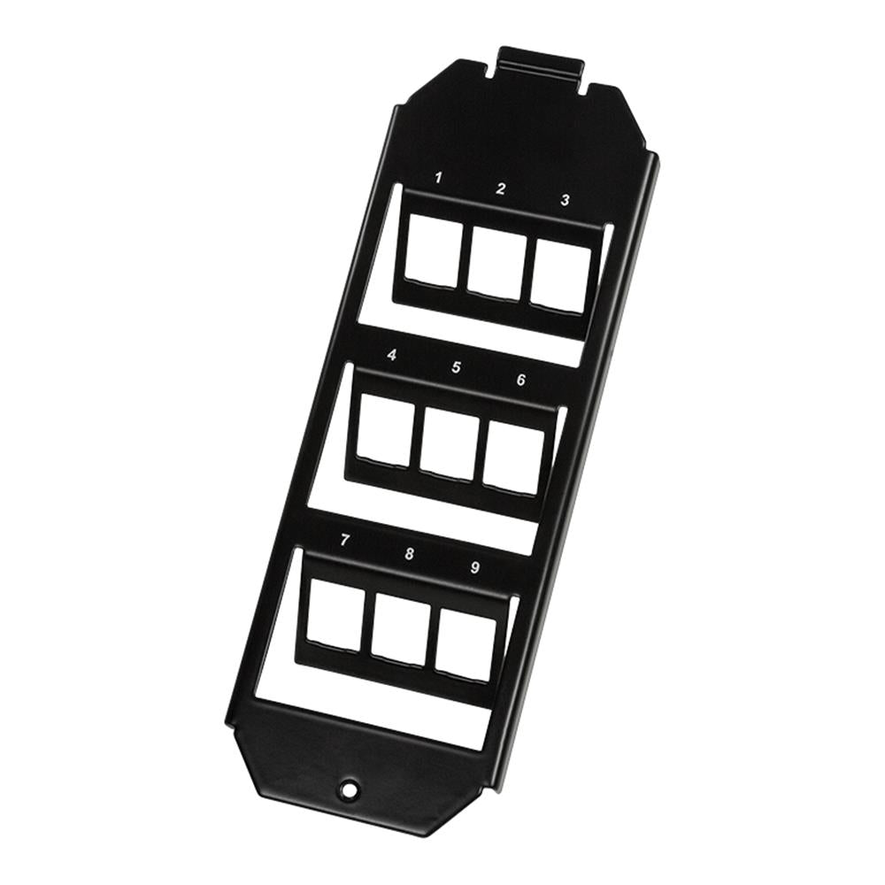 LogiLink 9 Port Bodentankeinsatz für 3 x 3 Keystone Module 208 mm