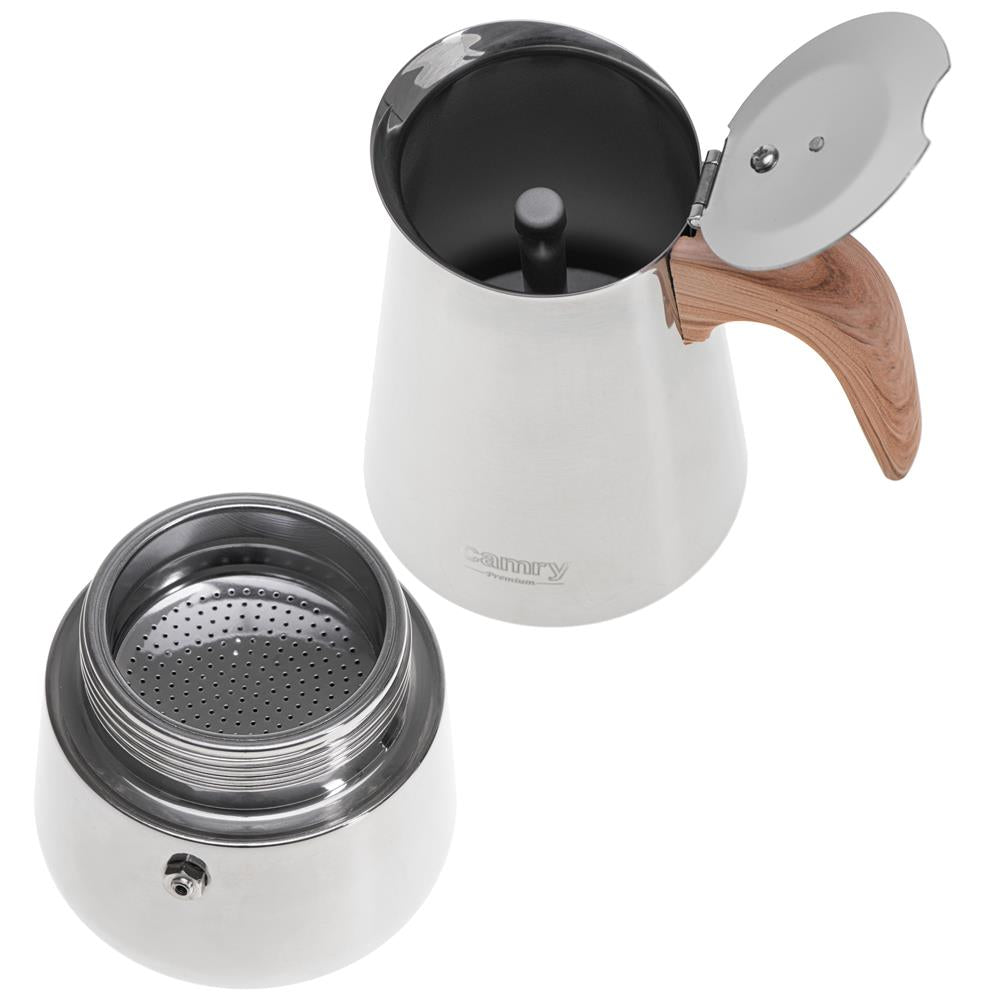 Camry CR 4423 Kaffeekanne Silber Espresso Edelstahl 0,35 L spülmaschinenfest