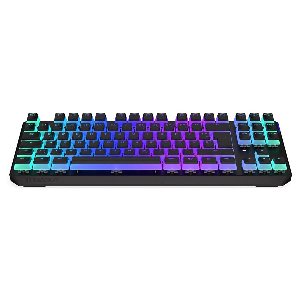 ENDORFY Thock TKL Wireless Pudding (schwarz, DE-Layout, Kailh BOX Red), Tastatur, Beleuchtet, Kabellos