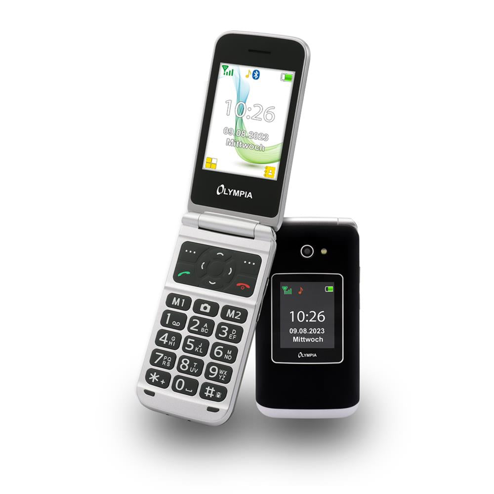 Olympia Mobiltelefon VITUS 4G Bluetooth Seniorenhandy große Tasten Klapphandy schwarz