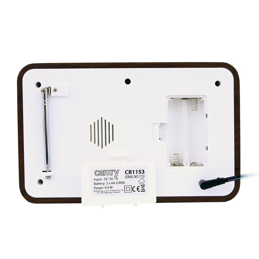 Camry CR 1153 FM-Digitalradio Weiß/Braun