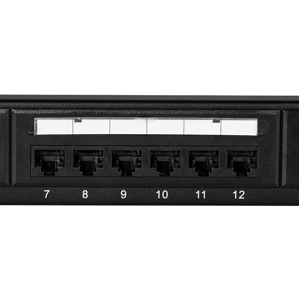 LogiLink Cat 6 Patchpanel 24 Port UTP 19 Zoll EconLine