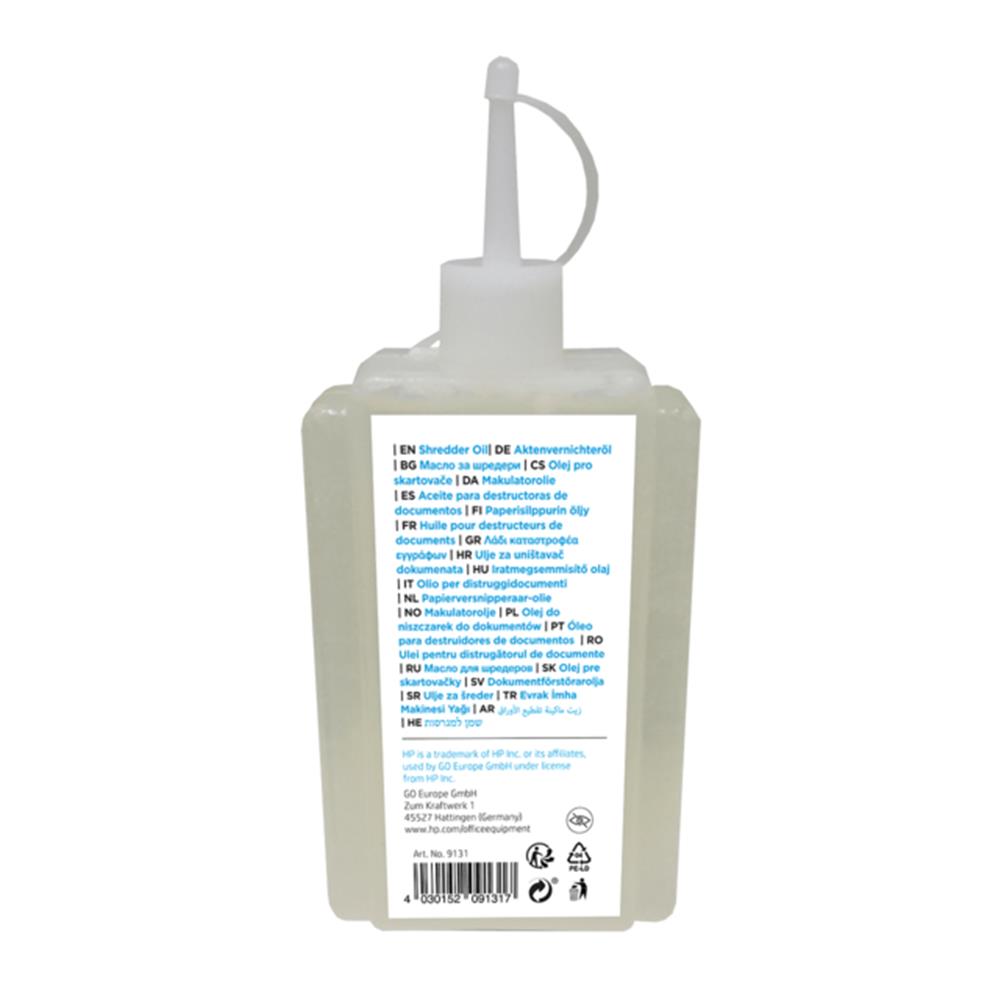 HP Aktenvernichter Öl 120 ml pflanzlicher Schmierstoff für Shredderpflege