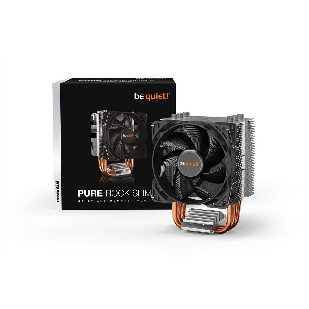 be quiet! Pure Rock Slim 2 PC Prozessorkühler leise und kompakt CPU-Kühler für enge PC-Gehäuse