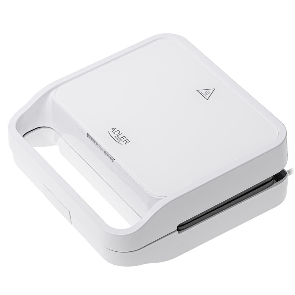 Adler AD 3070 2 in 1 Sandwichmaker und Kontaktgrill 1100 Watt Weiß
