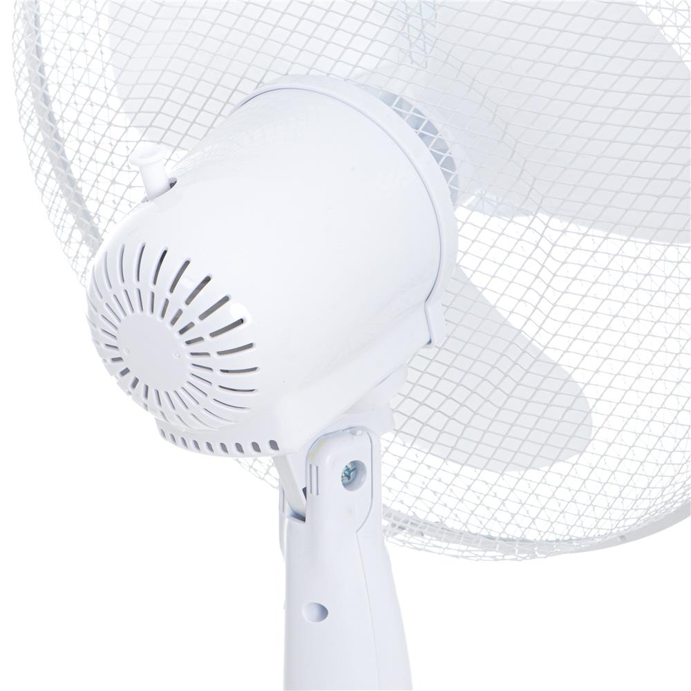 Adler AD7323w Standventilator Durchmesser 40 cm Weiß Höhenverstellbar mit Standfuß