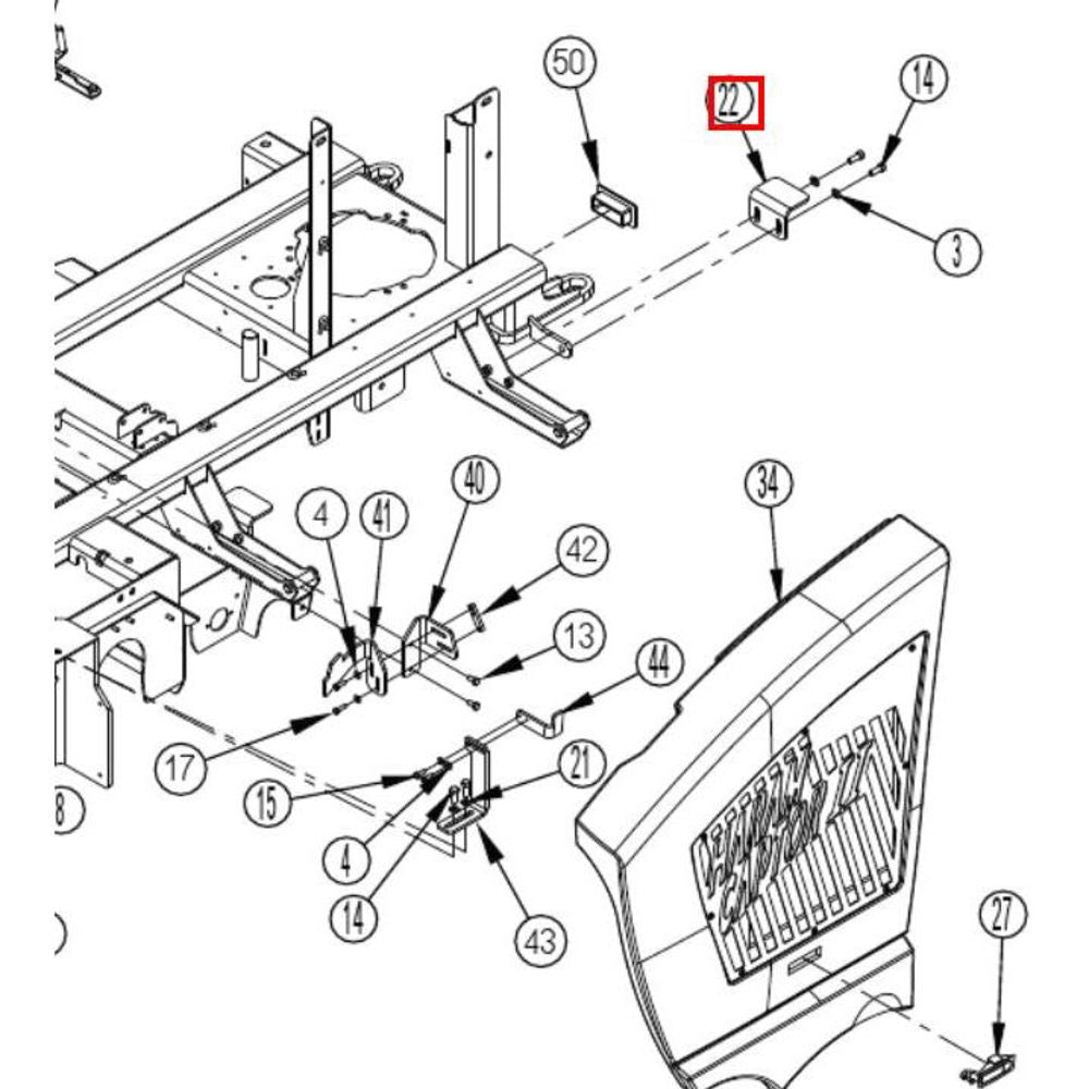 Nilfisk Original 56511149 Bracket Tank Stop Tankhalterung