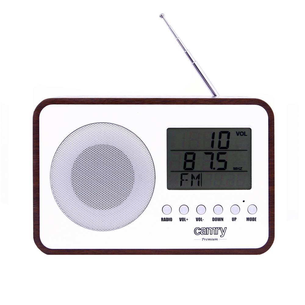 Camry CR 1153 FM-Digitalradio Weiß/Braun