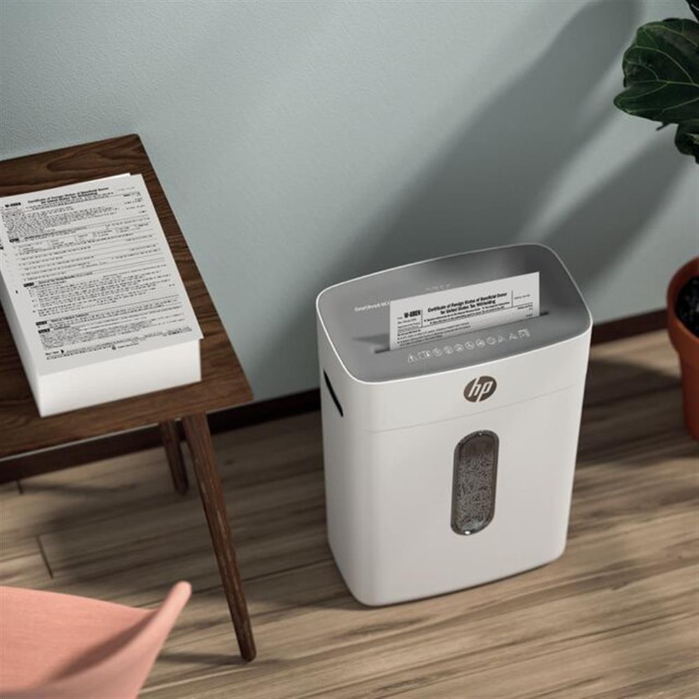 HP OneShred 8CC Aktenvernichter P4 Cross Cut 8 Blatt 15 Liter