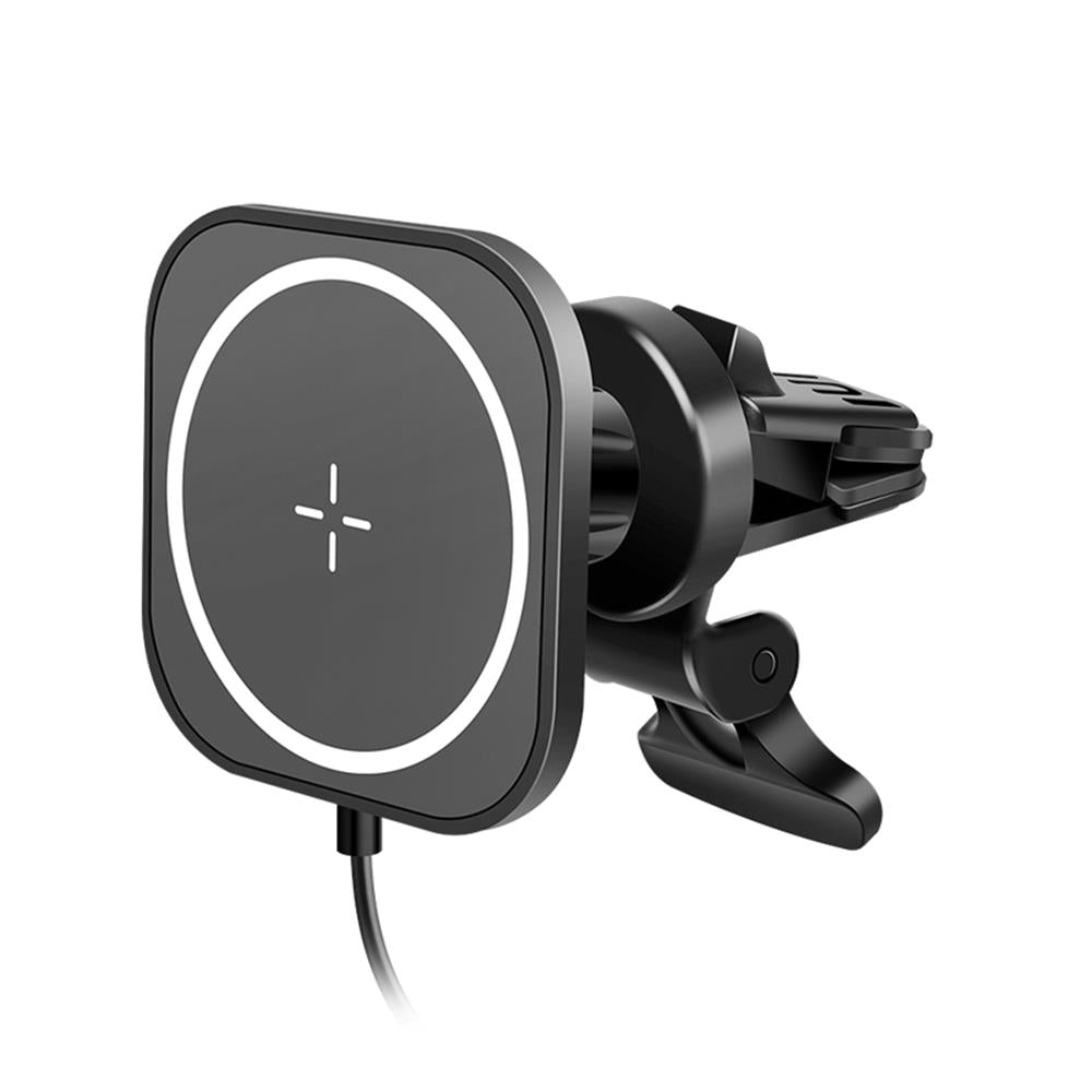 LogiLink Magnetische Kfz-Smartphonehalterung mit Ladefunktion, quadratisch
