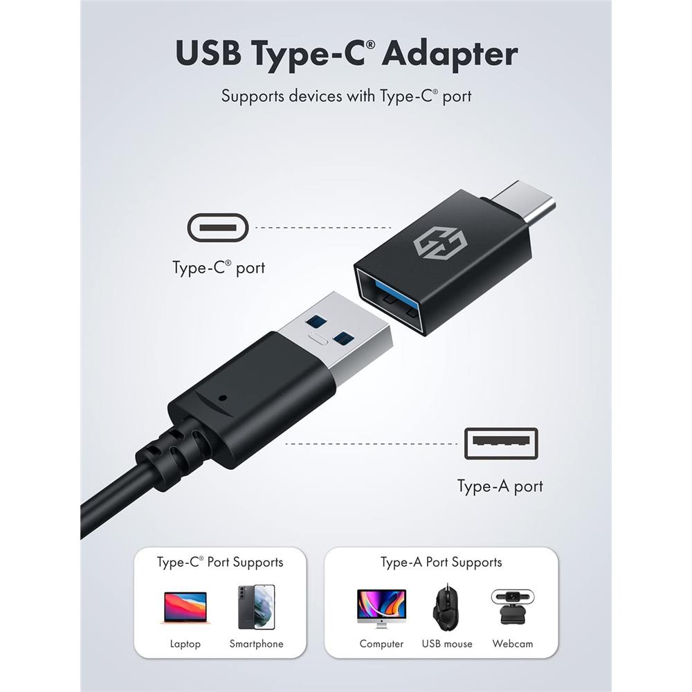 GRAUGEAR USB 3.0 Hub 4 Port 2x USB C 2x USB A Aluminium