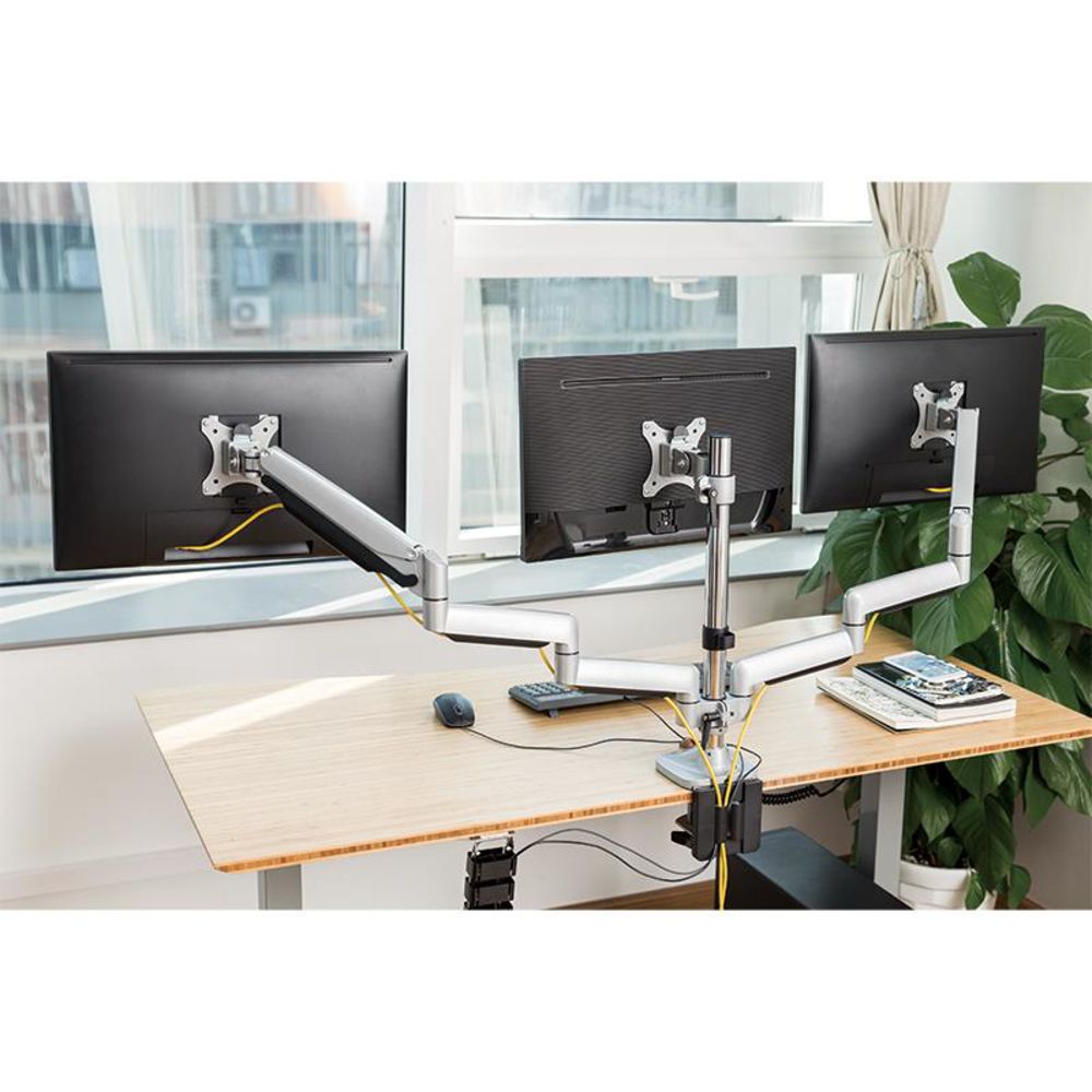 LogiLink BP0052 Monitorhalterung 3 fach 13 bis 32 Zoll mit Gasdruckfeder
