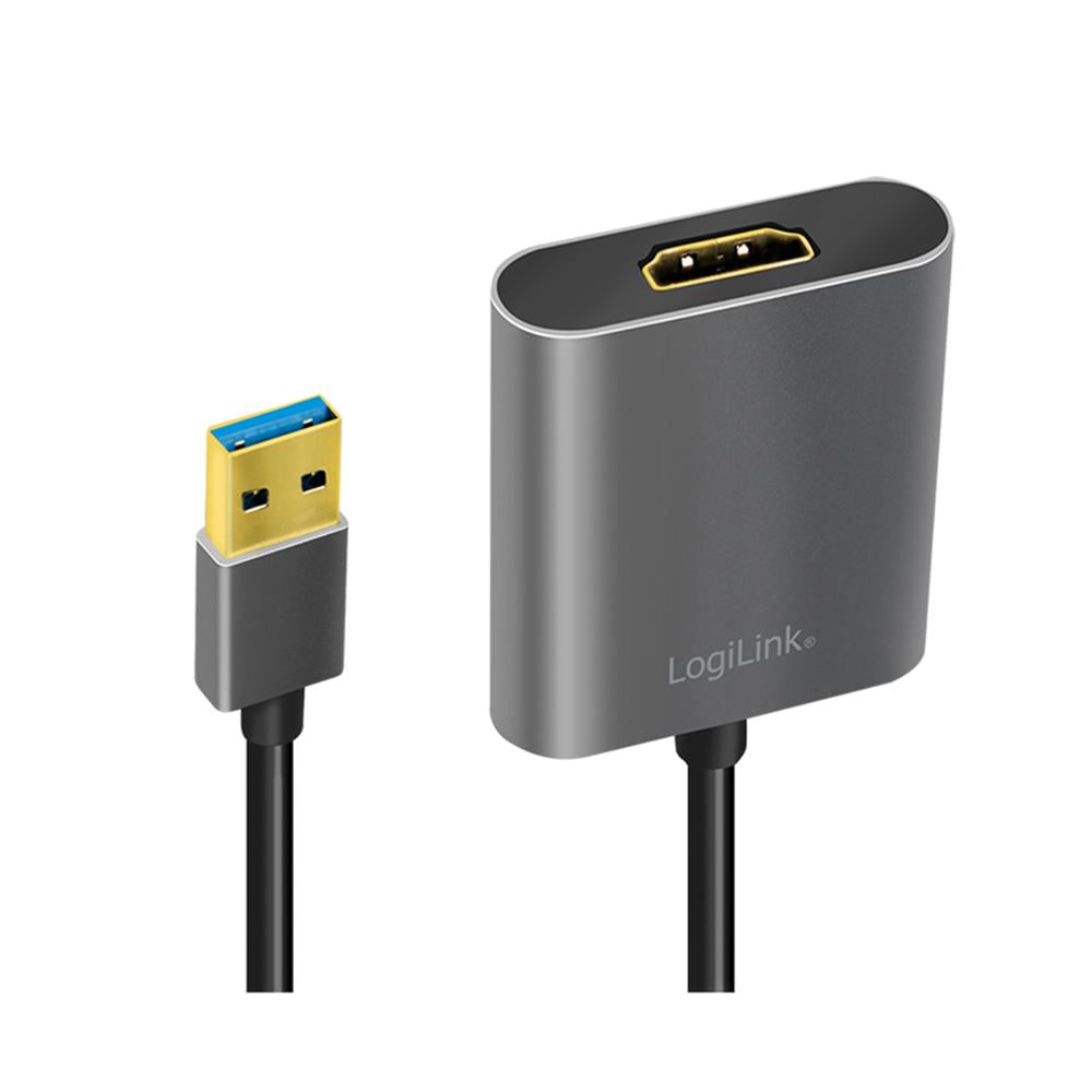 LogiLink USB 3.0 Adapter USB A auf HDMI Full HD 1080p Schwarz