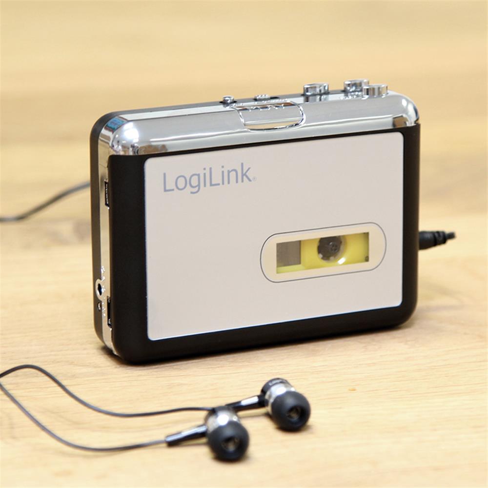 LogiLink Kassetten-Digitalisierer mit USB-Anschluss und MP3-Konvertierung