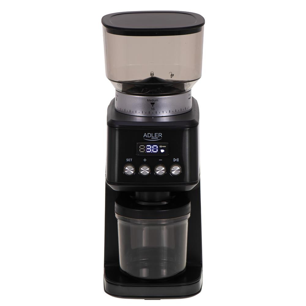 Adler AD 4300 Elektrische Kaffeemühle mit 300 g Bohnenbehälter Schwarz