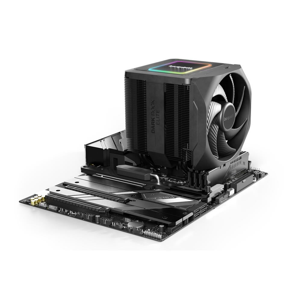 be quiet! Dark Rock Elite Luftkühler 135mm PWM Lüfter Hochleistungs-Heatpipes Frontlüfter ARGB LEDs Speed Switch