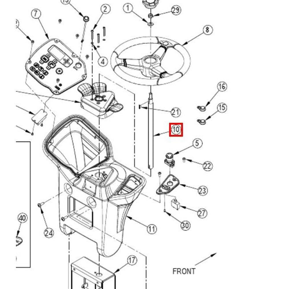 Nilfisk Original 56116165 Wellenlenkung oben 20mm Ersatzteil