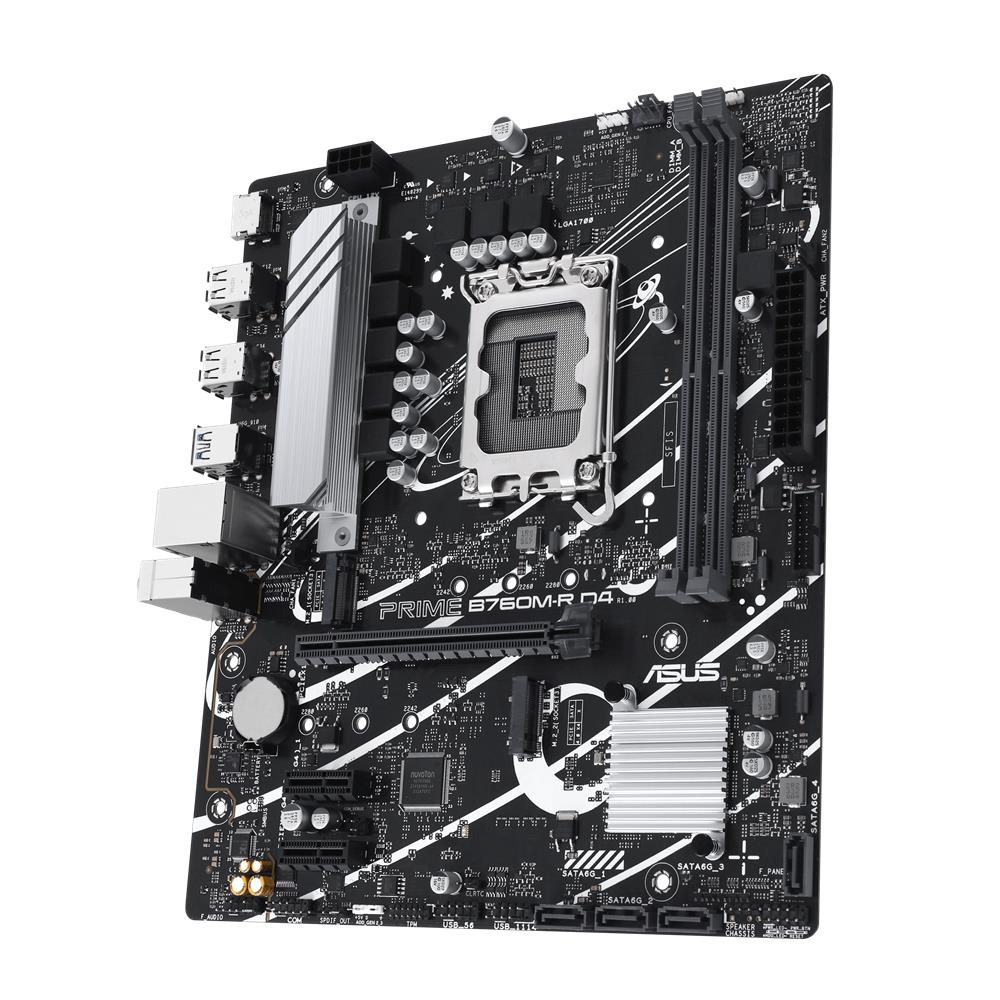 ASUS PRIME B760M-R D4 Gaming Mainboard LGA 1700 mATX PCIe 4.0 DDR4