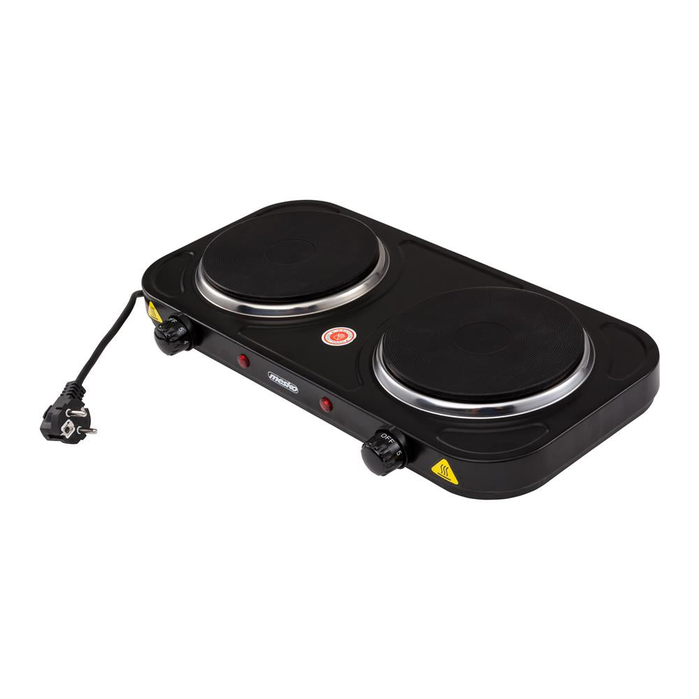 Mesko MS 6509 Doppelkochplatte 2000 Watt Schwarz