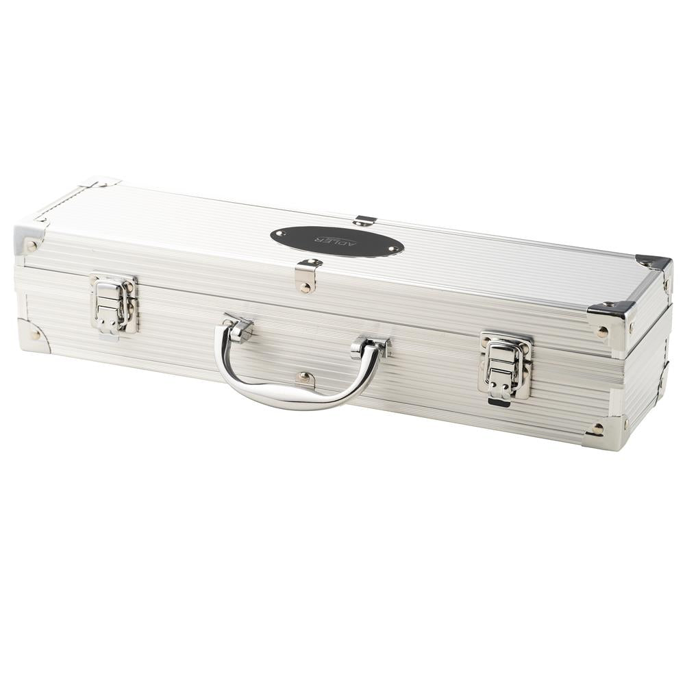 Adler AD 6729 Grillbesteck Set Grillzange Grillgabel Grillwender Edelstahl silber