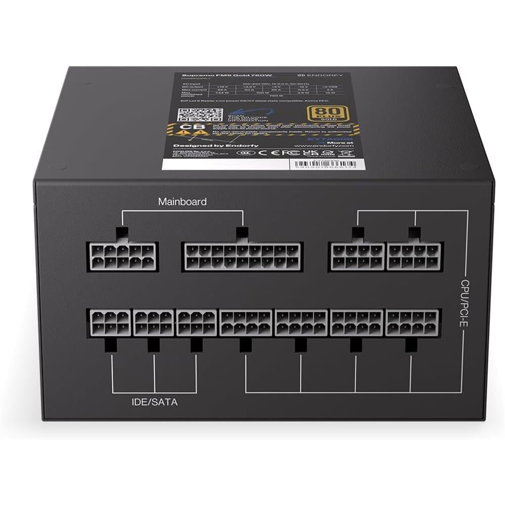 ENDORFY Supremo FM5, 750 Watt PC-Netzteil, 80 Plus® Gold | EY7A008
